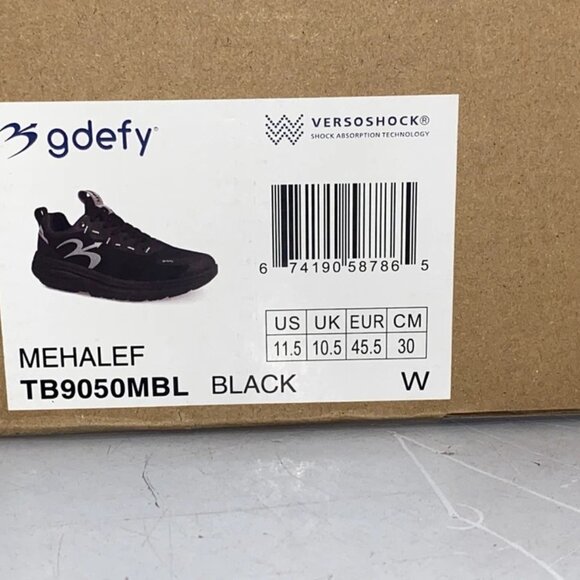 NEW GRAVITY DEFYER Mehalef Black Sneakers main image 9